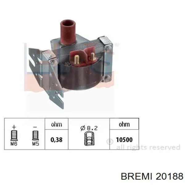 Compre 20188 Bremi Bobina de ignição