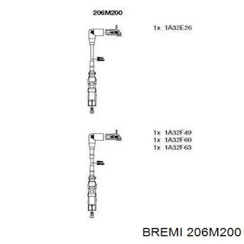 Fios de alta voltagem, kit Bremi 206M200 preço, a partir de 64,43 USD