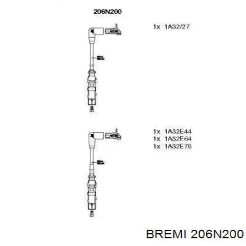 Fios de alta voltagem, kit Bremi 206N200 preço, a partir de 51,73 USD