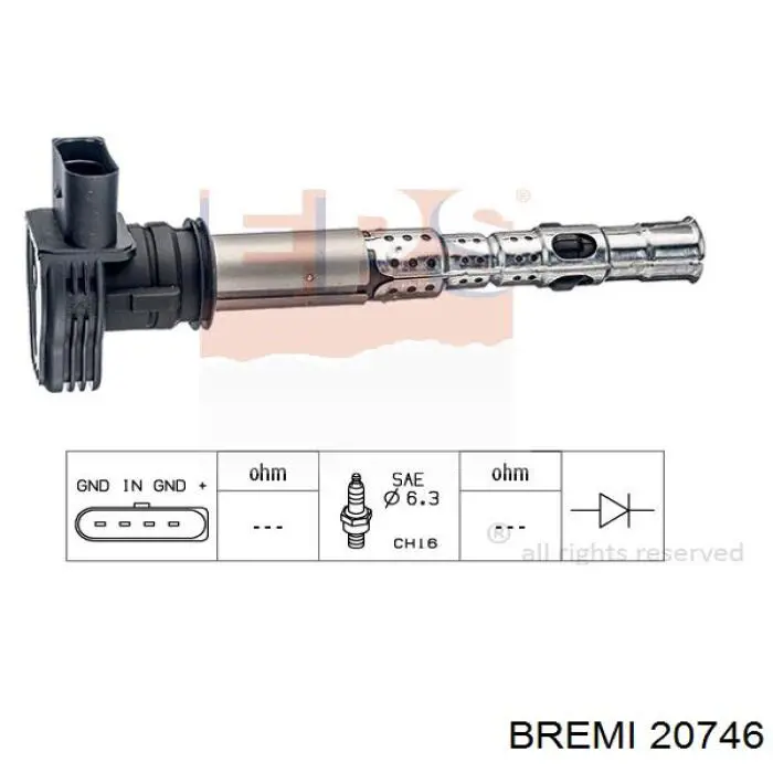Bobina de ignição Bremi 20746 preço, a partir de 30,45 USD