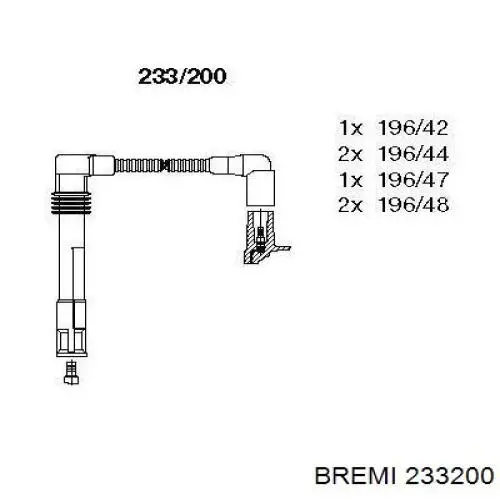 Fios de alta voltagem, kit Bremi 233200 preço, a partir de 112,90 USD