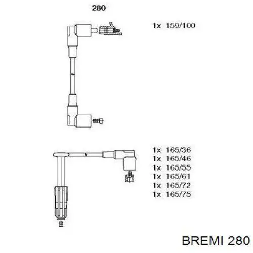 Fios de alta voltagem, kit Bremi 280 preço, a partir de 126,03 USD