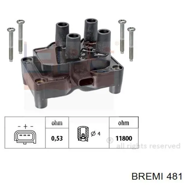 Compre 481 Bremi Fios de alta voltagem, kit