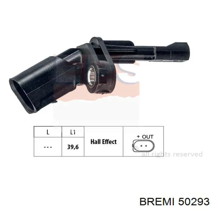 Sensor ABS traseiro esquerdo Bremi 50293 preço, a partir de 21,76 USD