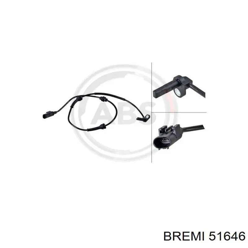 Compre 78278 FAE Sensor dianteiro de ABS