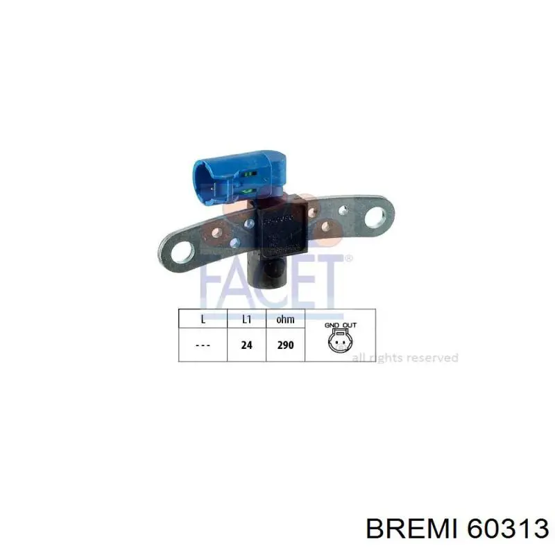 Compre 60313 Bremi Sensor de posição (de revoluções) de cambota