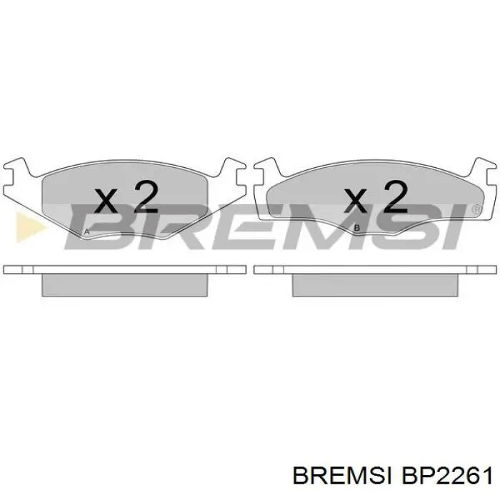 Sapatas do freio dianteiras de disco Bremsi BP2261 preço, a partir de 21,27 USD