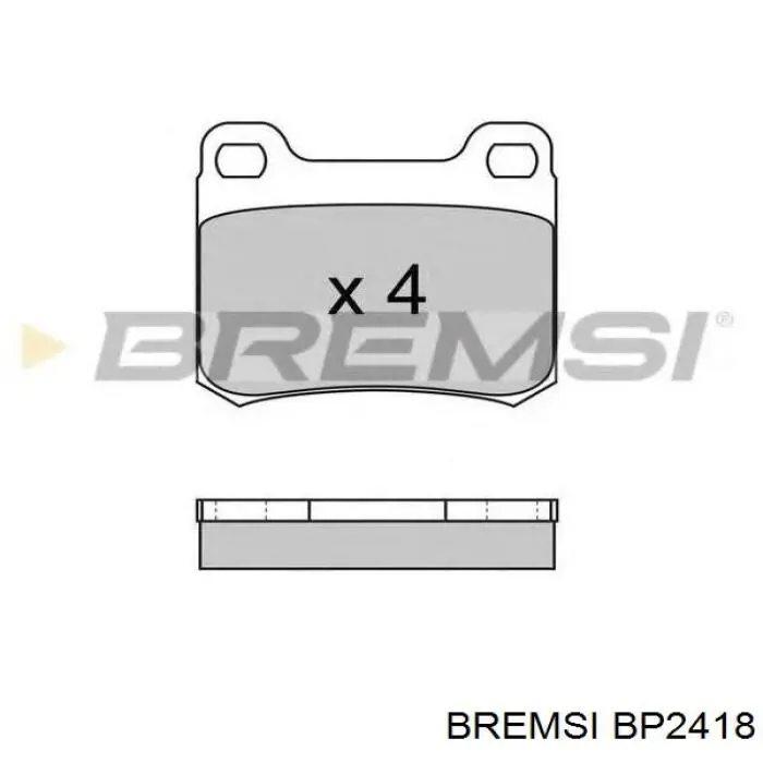Sapatas do freio traseiras de disco Bremsi BP2418 preço, a partir de 18,56 USD