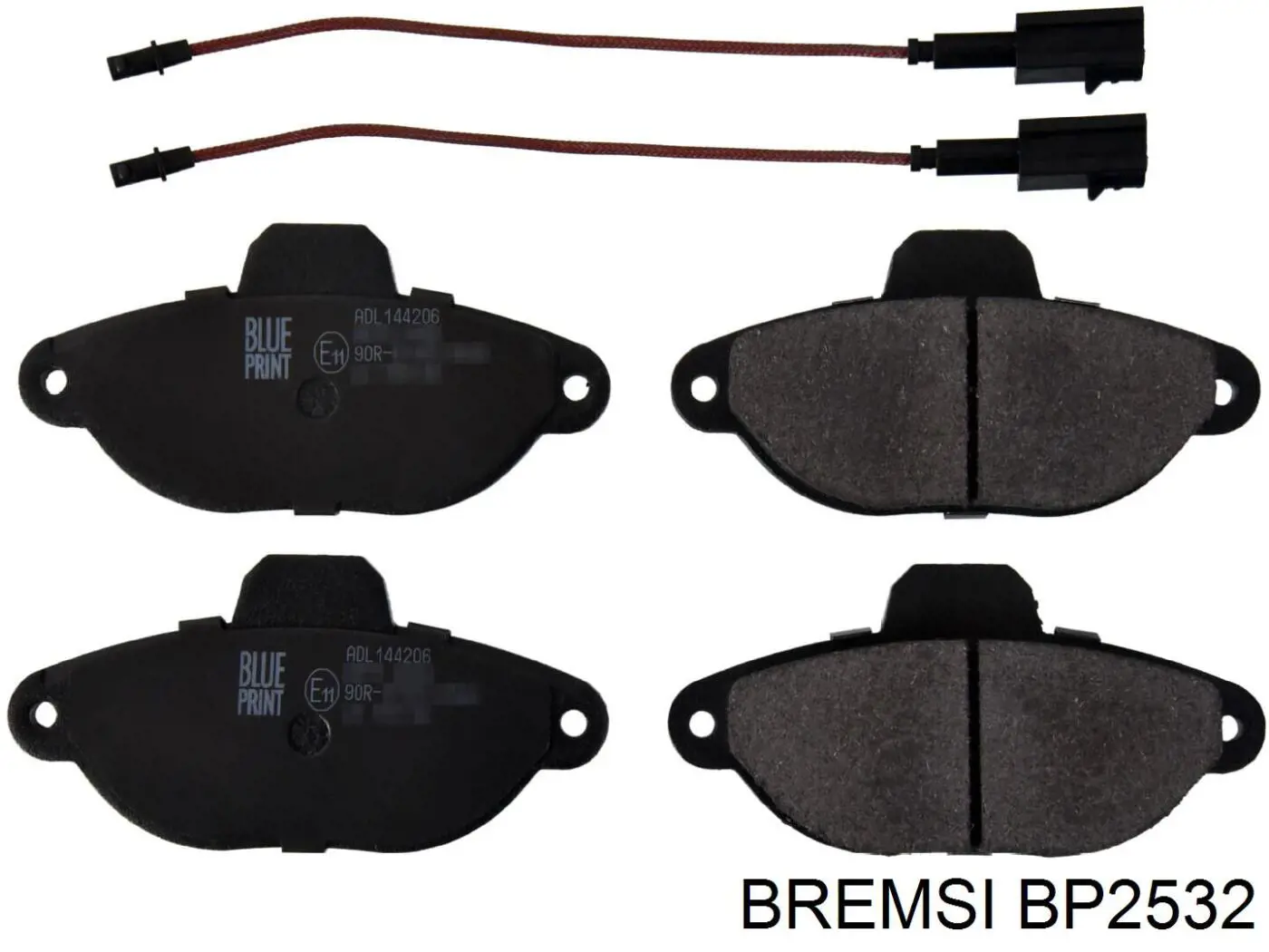 Compre BP2532 Bremsi Sapatas do freio dianteiras de disco