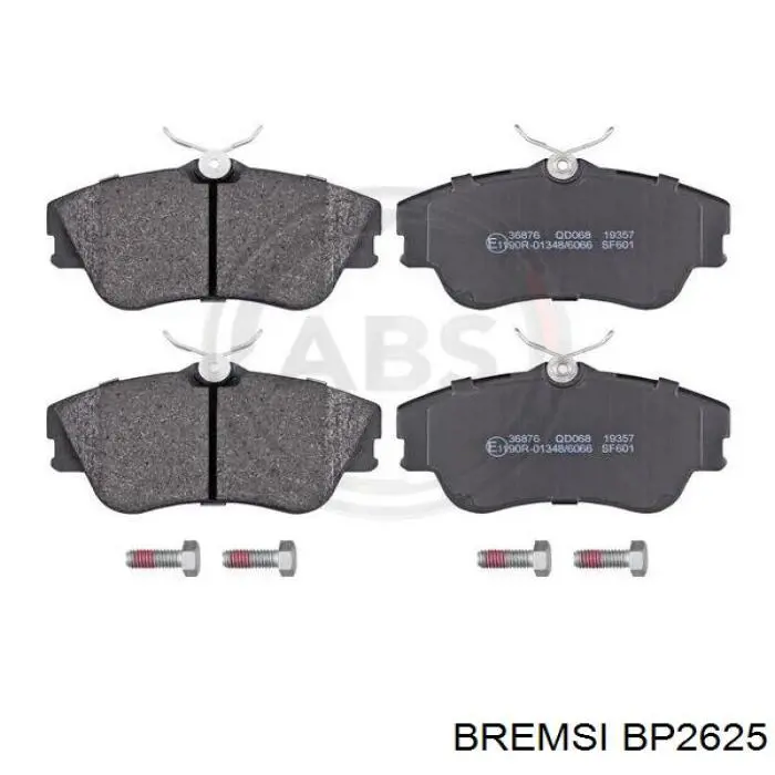 Compre BP2625 Bremsi Sapatas do freio dianteiras de disco