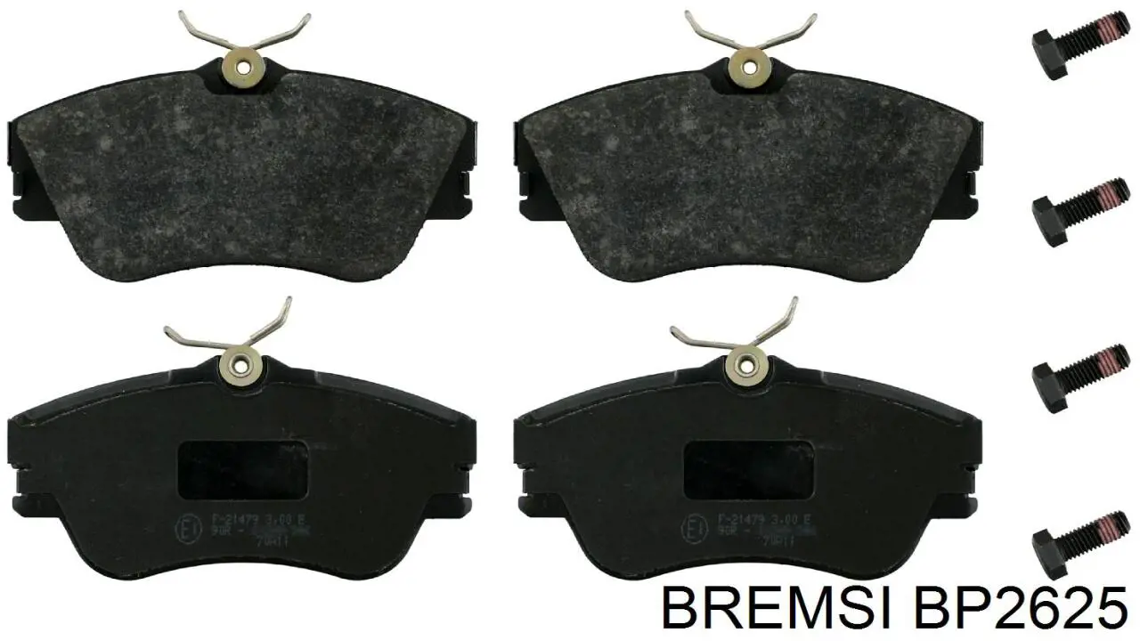 Sapatas do freio dianteiras de disco Bremsi BP2625 preço, a partir de 33,68 USD