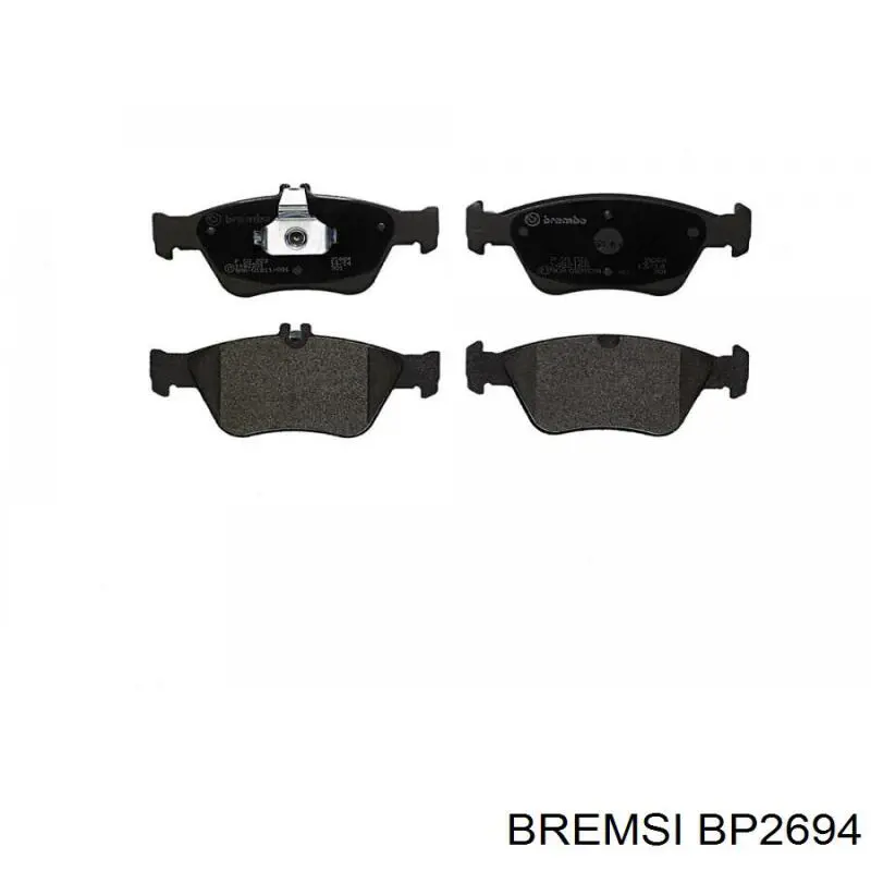 Sapatas do freio dianteiras de disco Bremsi BP2694 preço, a partir de 30,98 USD