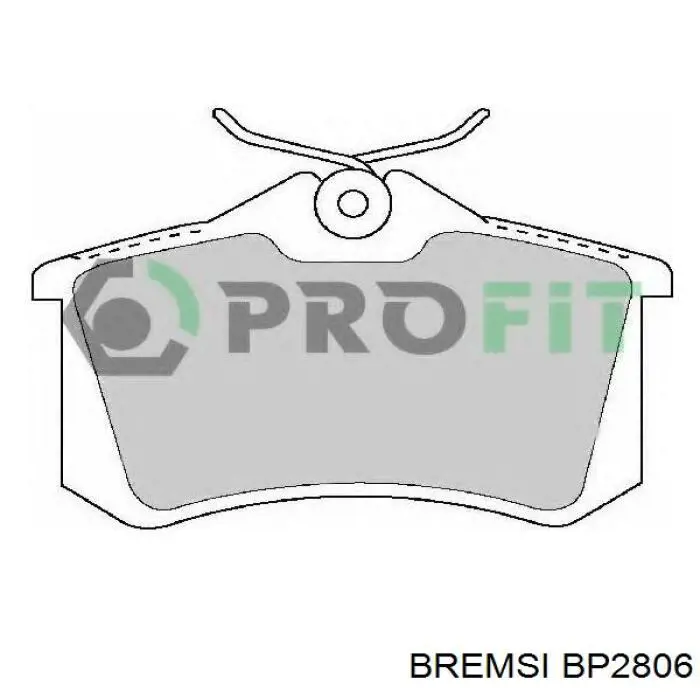 Sapatas do freio traseiras de disco Bremsi BP2806 preço, a partir de 19,13 USD