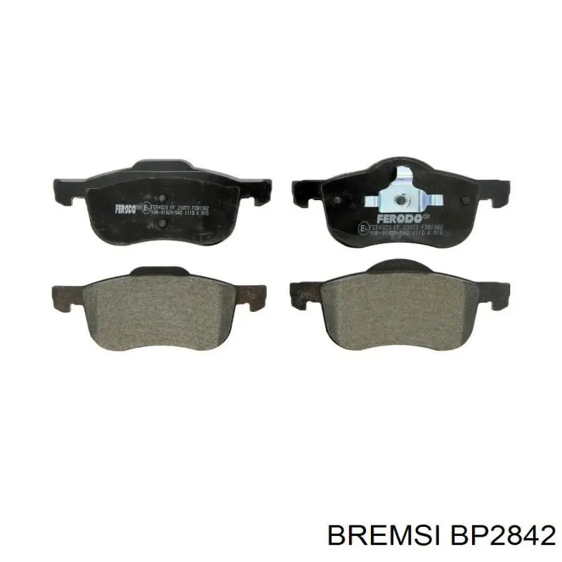 Sapatas do freio dianteiras de disco Bremsi BP2842 preço, a partir de 34,02 USD