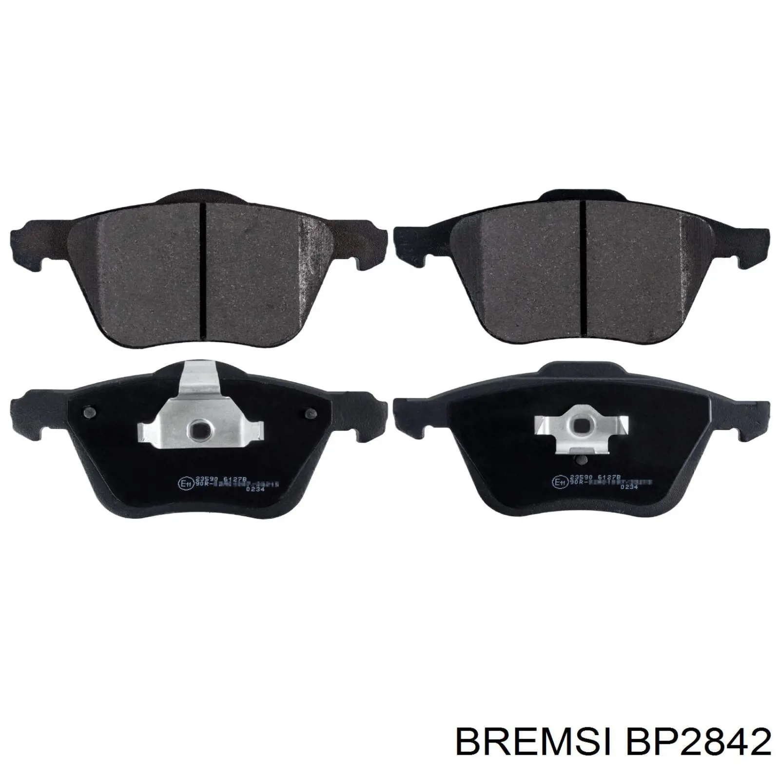 Compre BP2842 Bremsi Sapatas do freio dianteiras de disco