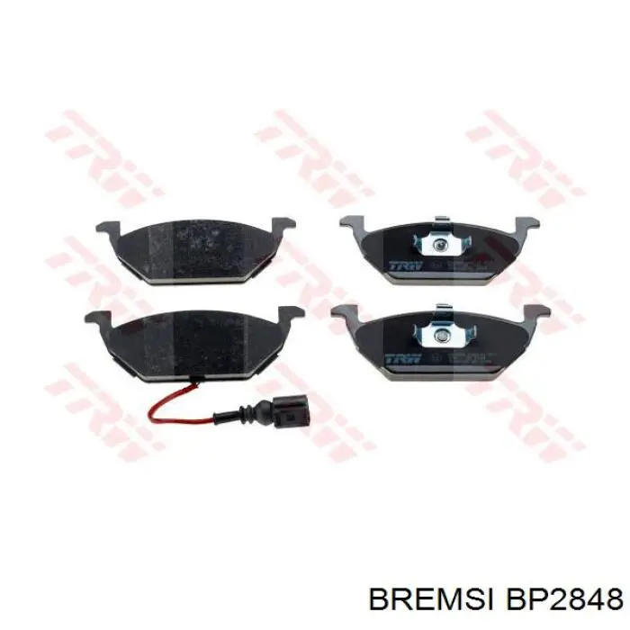 Sapatas do freio dianteiras de disco Bremsi BP2848 preço, a partir de 24,72 USD