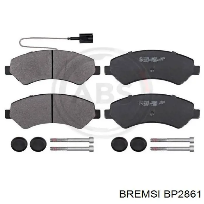 Sapatas do freio traseiras de disco Bremsi BP2861 preço, a partir de 19,68 USD