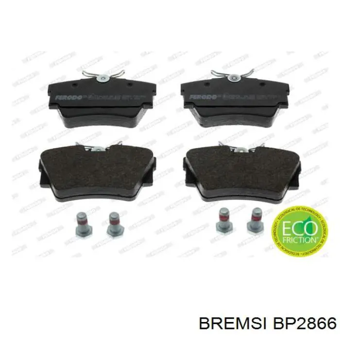 Sapatas do freio traseiras de disco Bremsi BP2866 preço, a partir de 23,91 USD