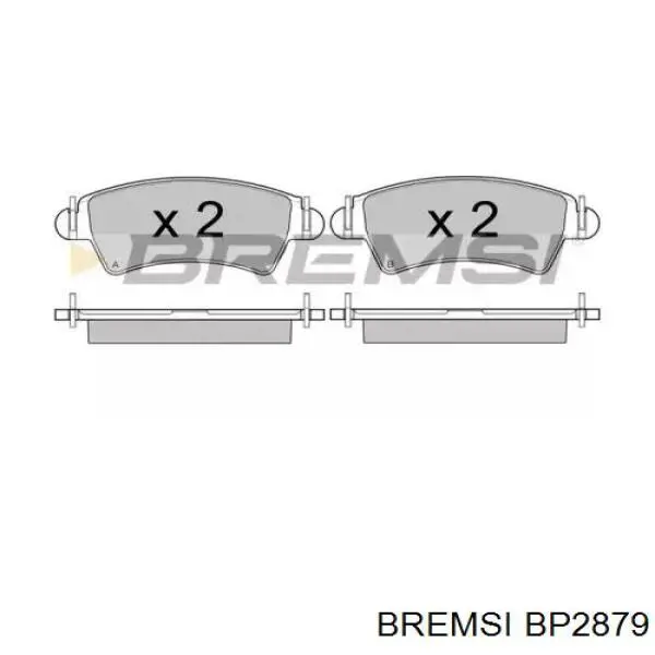 Sapatas do freio dianteiras de disco Bremsi BP2879 preço, a partir de 29,52 USD