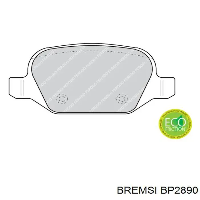 Sapatas do freio traseiras de disco Bremsi BP2890 preço, a partir de 26,65 USD