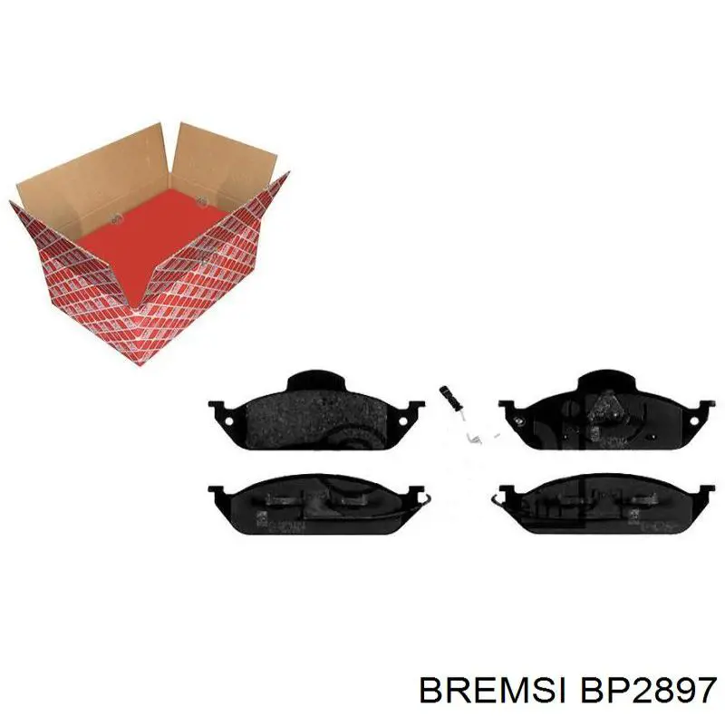 Compre BP2897 Bremsi Sapatas do freio dianteiras de disco