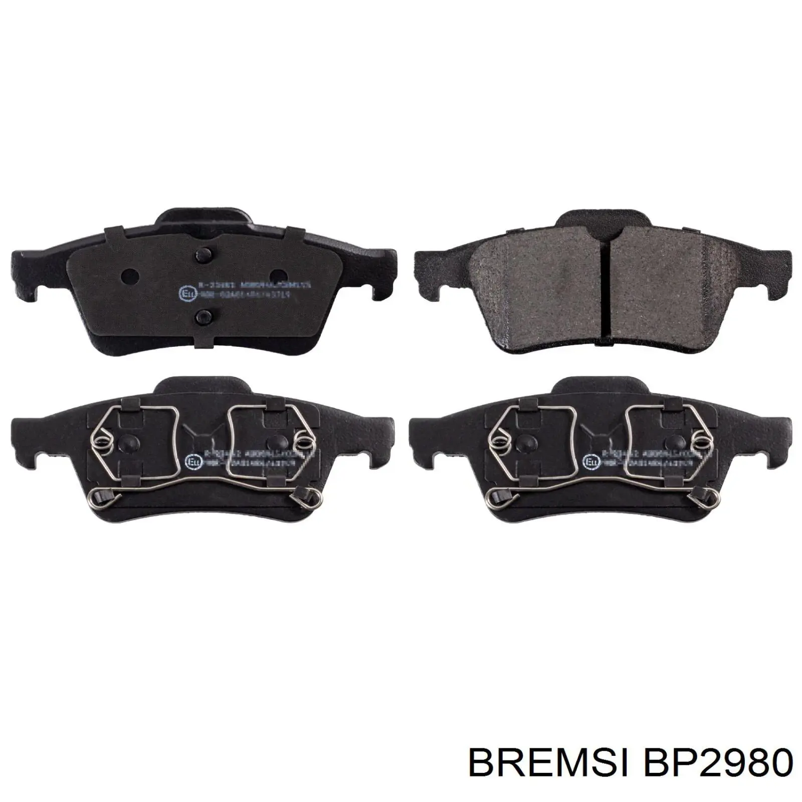 Compre BP2980 Bremsi Sapatas do freio traseiras de disco
