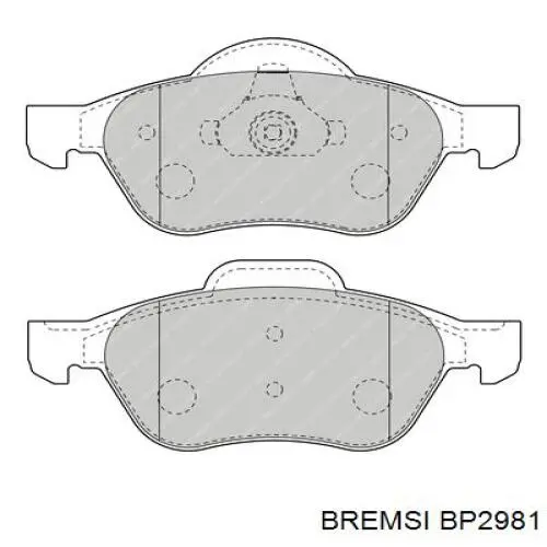 Sapatas do freio dianteiras de disco Bremsi BP2981 preço, a partir de 29,69 USD