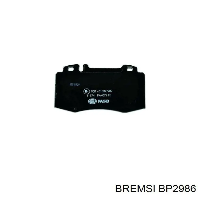 Compre BP2986 Bremsi Sapatas do freio dianteiras de disco