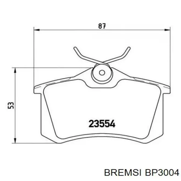 Sapatas do freio traseiras de disco Bremsi BP3004 preço, a partir de 26,65 USD