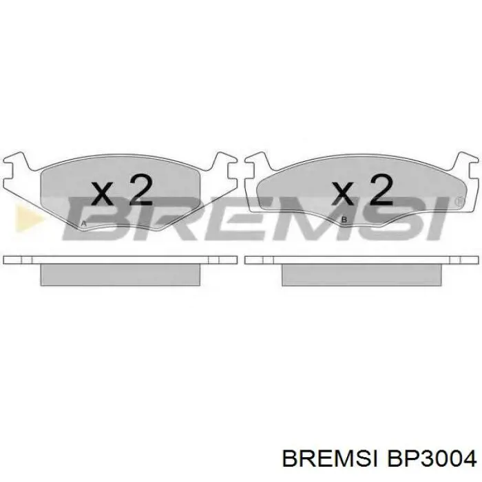 Compre BP3004 Bremsi Sapatas do freio traseiras de disco