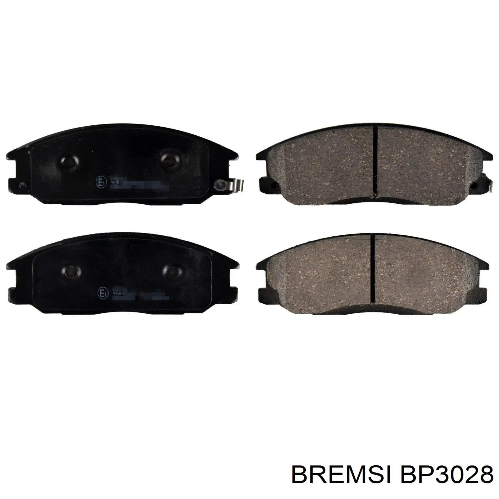 BP3028 Bremsi Sapatas do freio dianteiras de disco