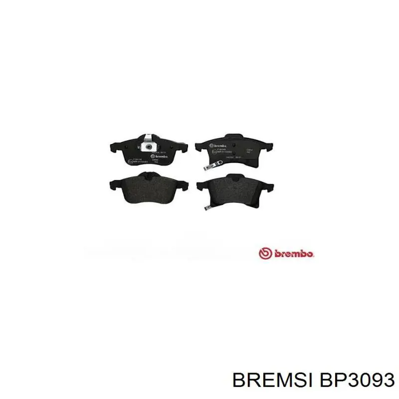 Sapatas do freio dianteiras de disco Bremsi BP3093 preço, a partir de 27,83 USD