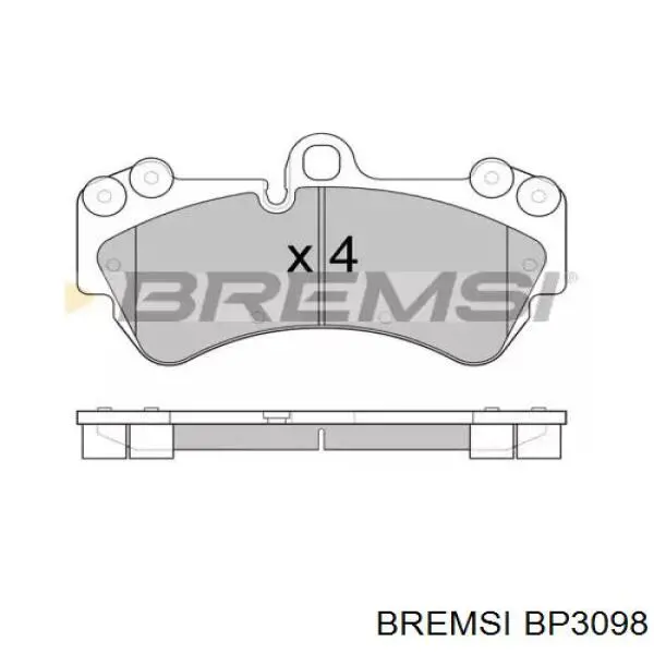 Compre BP3098 Bremsi Sapatas do freio dianteiras de disco