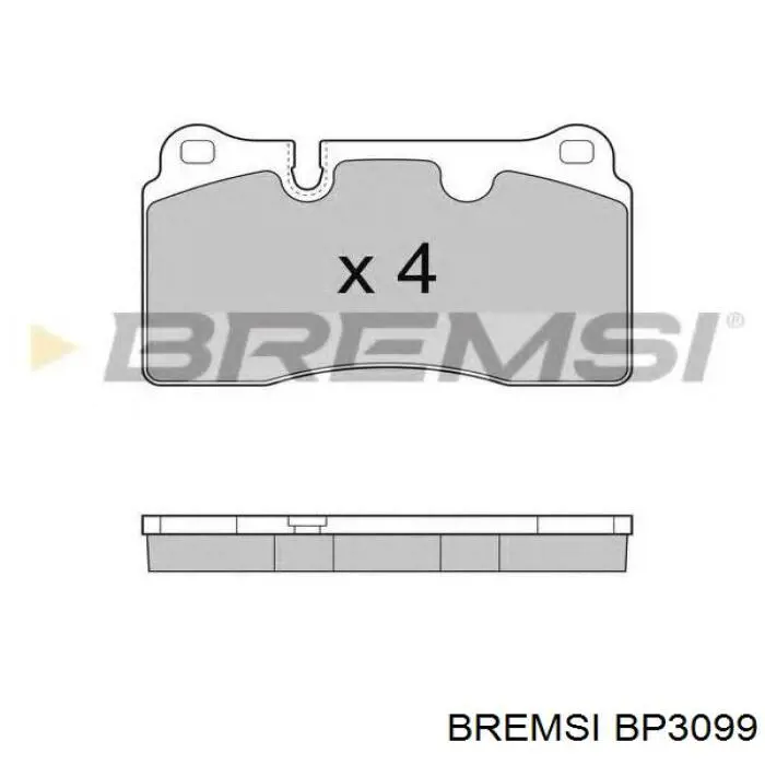 Compre BP3099 Bremsi Sapatas do freio dianteiras de disco