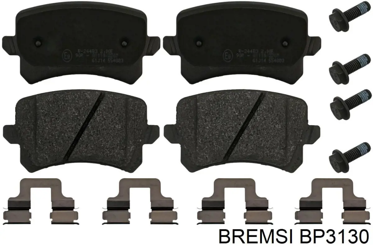 BP3130 Bremsi Sapatas do freio traseiras de disco
