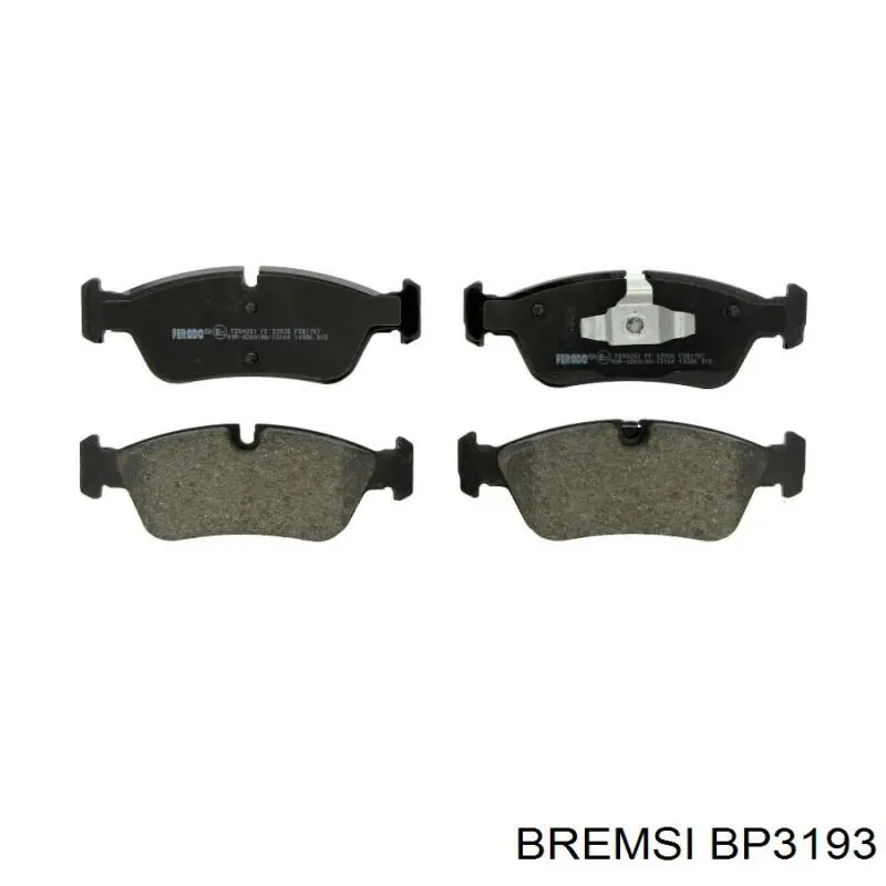 Sapatas do freio dianteiras de disco Bremsi BP3193 preço, a partir de 40,98 USD
