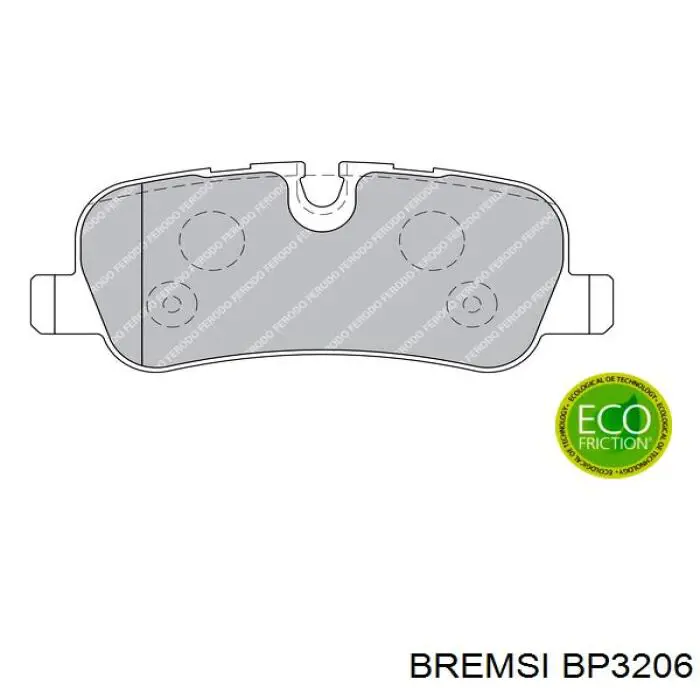 Compre BP3206 Bremsi Sapatas do freio dianteiras de disco