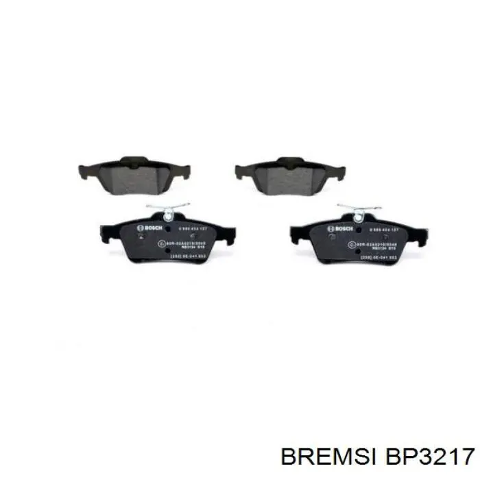 Sapatas do freio traseiras de disco Bremsi BP3217 preço, a partir de 24,79 USD