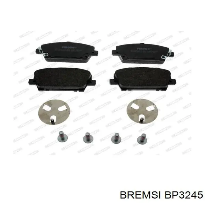 Sapatas do freio dianteiras de disco Bremsi BP3245 preço, a partir de 34,39 USD