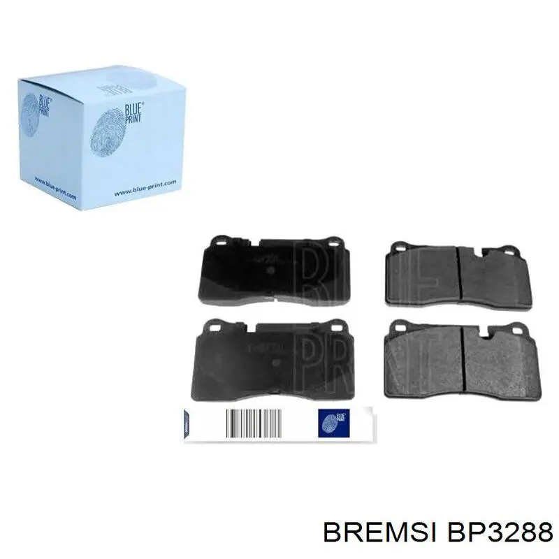Compre BP3288 Bremsi Sapatas do freio dianteiras de disco