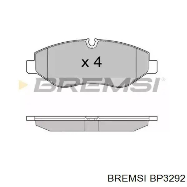 BP3292 Bremsi Sapatas do freio dianteiras de disco