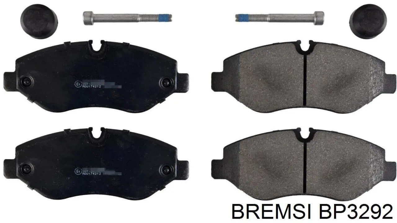 Sapatas do freio dianteiras de disco Bremsi BP3292 preço, a partir de 32,76 USD