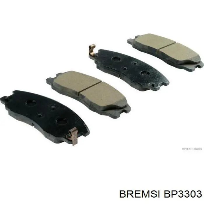Compre BP3303 Bremsi Sapatas do freio dianteiras de disco