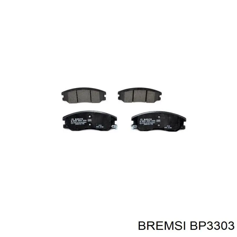 Sapatas do freio dianteiras de disco Bremsi BP3303 preço, a partir de 36,12 USD