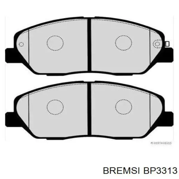 Compre BP3313 Bremsi Sapatas do freio dianteiras de disco