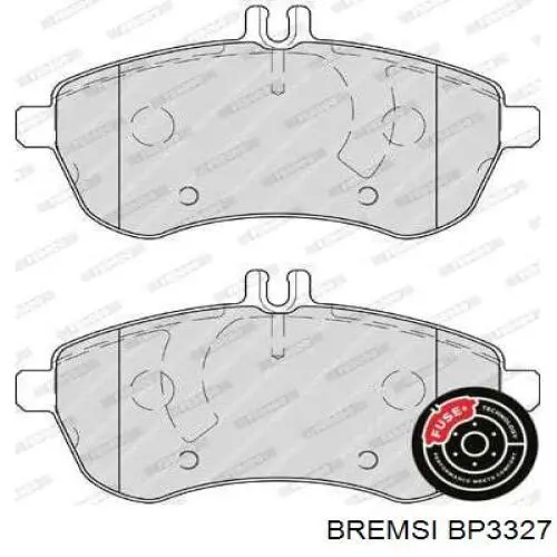 Sapatas do freio dianteiras de disco Bremsi BP3327 preço, a partir de 38,11 USD
