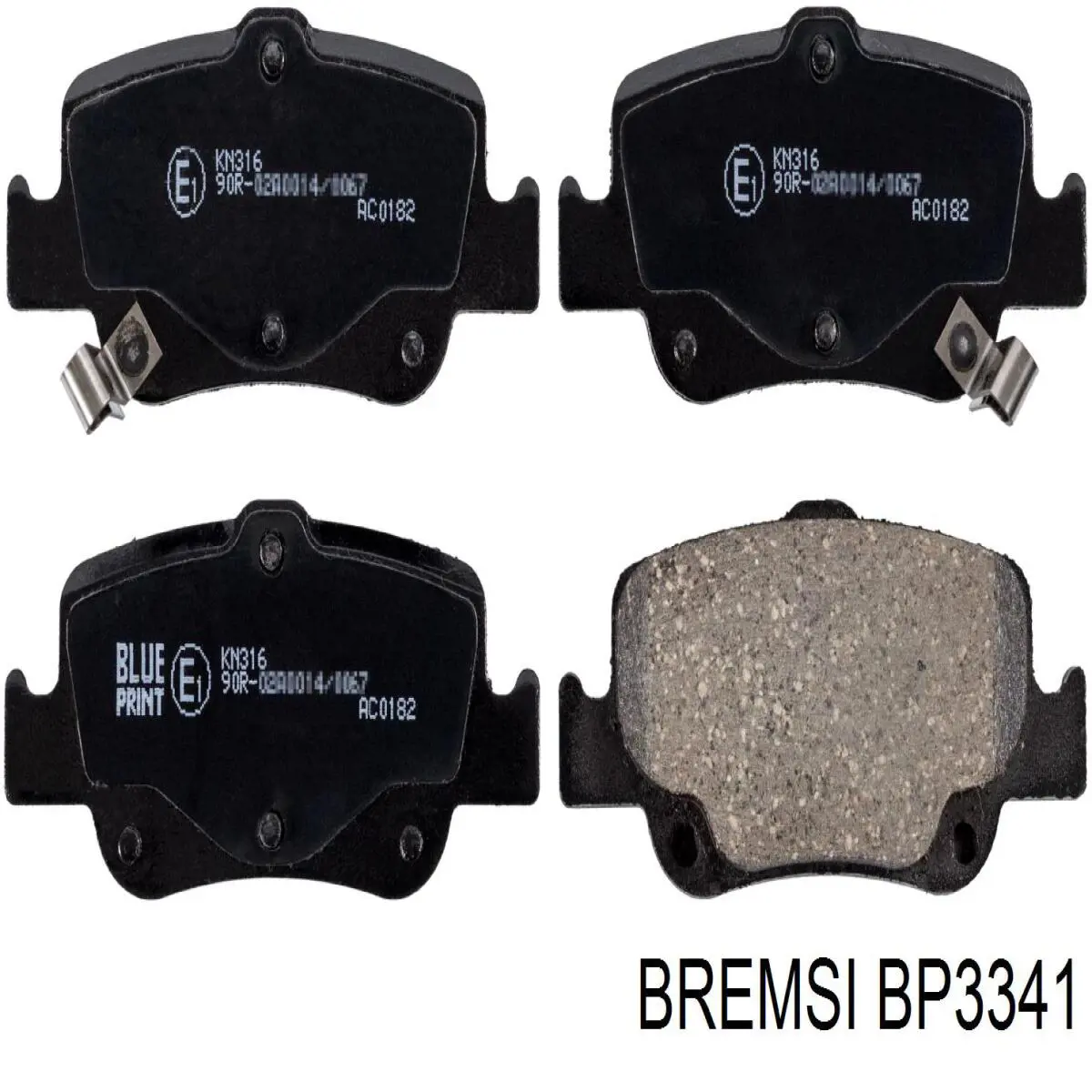 Sapatas do freio traseiras de disco Bremsi BP3341 preço, a partir de 23,07 USD