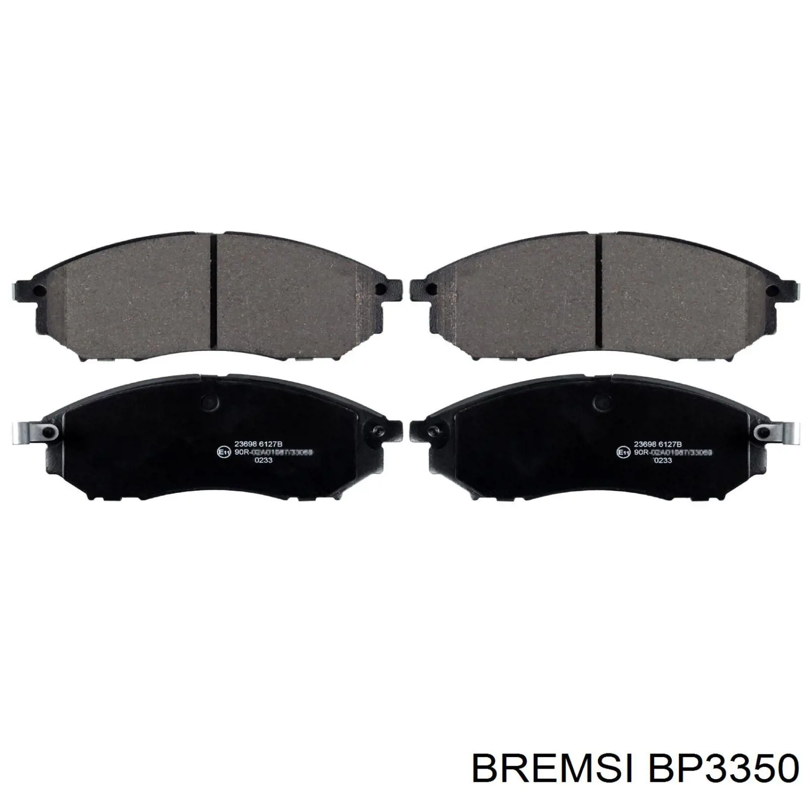 BP3350 Bremsi Sapatas do freio dianteiras de disco