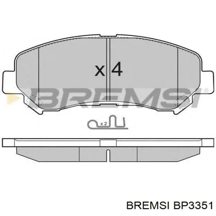 Sapatas do freio traseiras de disco Bremsi BP3351 preço, a partir de 22,93 USD