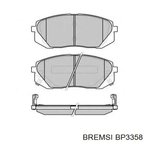 Sapatas do freio dianteiras de disco Bremsi BP3358 preço, a partir de 30,97 USD